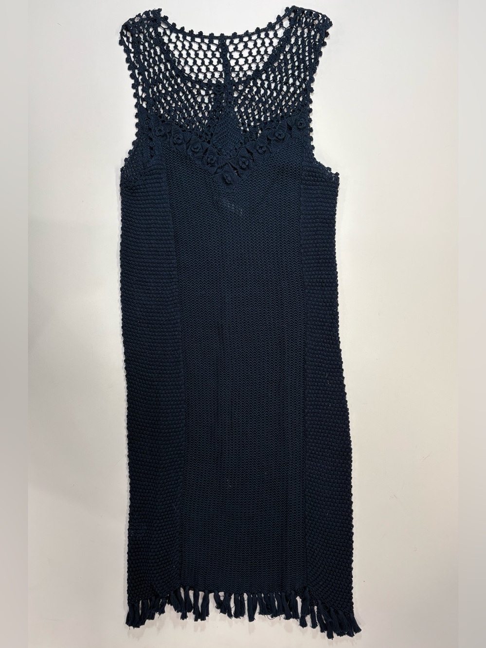 Ulla Johnson Navy Crochet Mini Dress - Picture 6 of 12